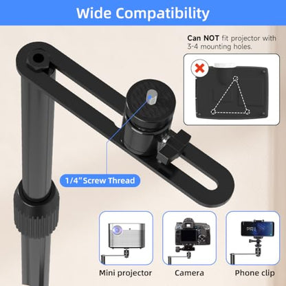 suptek Projector Mount PR001FP Floor Mount Adjustable 11 Pounds Black Alloy Steel