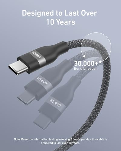 Anker 10 Feet A82E2 USB Type C to USB Type C Cable 480 Mbps Male-to-Male
