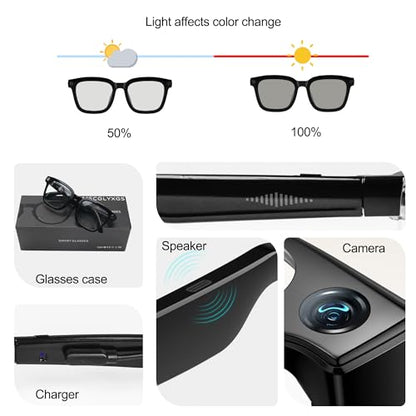 MSCGLYXGS 1 inch Shiny Black T02 1280x720 Smart Glasses