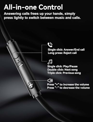 MAS CARNEY TH9 Wired Headphones In-Ear Dynamic Driver 20Hz-20kHz Plastic USB-C