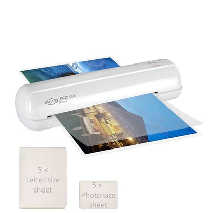 SINCHI 9-Inch Thermal Laminator, 3-5 Mil, 3-4 Min Warm-Up, Compact Lamination Machine