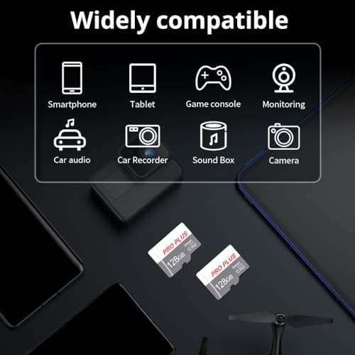 Bliksem 128GB TF183 Micro SD Memory Card Class 10 UHS-I with Adapter Dual Pack