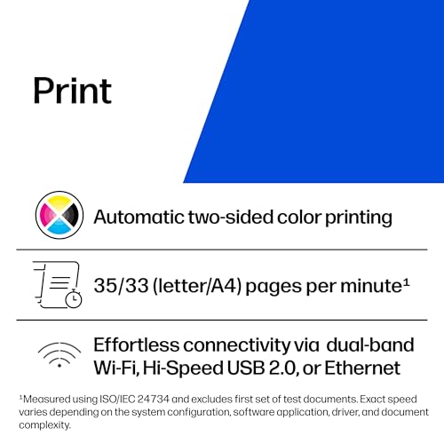 HP Color LaserJet Pro 4201dw Compact Laser Printer, 600 x 600 DPI, Automatic Duplex Printing, All-in-One