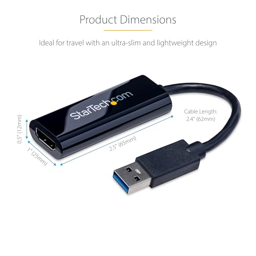 StarTech 7.5 x 1 x 0.5 inches USB32HDES 1080P 60Hz A/V Adapter