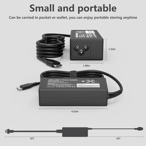 GKLSPL 45W USB Type-C Laptop Charger Model LX-65W