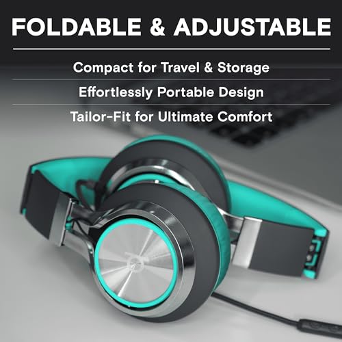 ARTIX CL750 On-Ear Headphones with Built-In Microphone—32 Ohms Impedance, Dynamic Driver, 40 mm Driver Size, 20 Hz - 20 kHz Frequency Response, Wired Connectivity