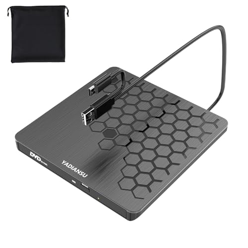 YADIANSU 0.5" YD168 USB 3.0 External CD DVD Drive