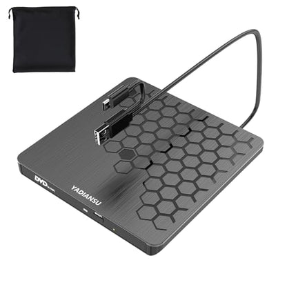 YADIANSU 0.5" YD168 USB 3.0 External CD DVD Drive