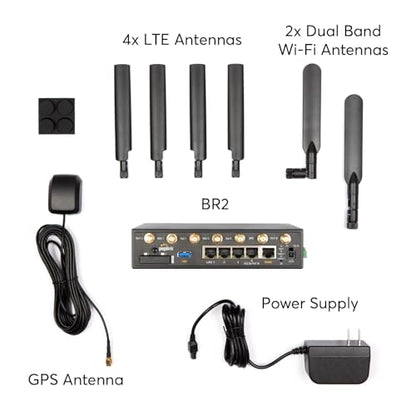 Peplink BR2 Dual-Band Wireless 802.11ac Router with 5 GHz Frequency | 300 Mbps Data Transfer Rate | 5 LAN Ports | 12V Voltage