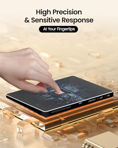 ProtoArc Wireless Bluetooth Touchpad T1 Plus Optical 50 Hour Battery Life Ergonomic Ambidextrous
