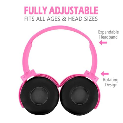 Wensdo HY450 Wired Headphones 2-Pack for Students, On-Ear Student Headset for Educational Use