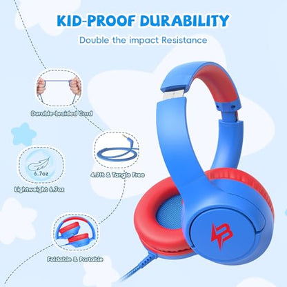 Botesty Sound Ivy Wired Headphones with Microphone 32 Ohm 20Hz-20kHz Over Ear Headphones