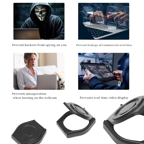 Knomix 3 Pack Webcam Cover Lens Shutter Cap Hood Privacy Accessory