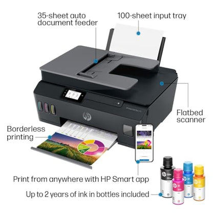 HP Smart Tank Plus 570 Multifunction Ink Tank Printer, 1920 x 1080 Resolution, LED Display, Color Output