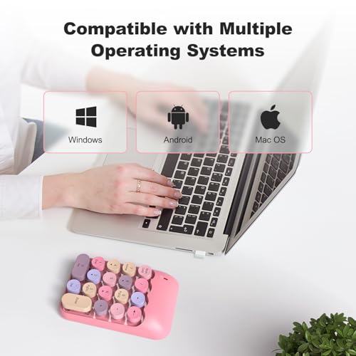 MOFII 5.23”x3.46” Numeric Keypad 18 Keys 2.4GHz Wireless Compatibility Windows
