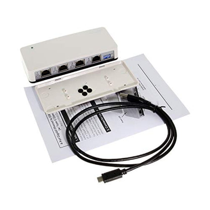 Coolgear 4-Port USB 3.0 Gigabit Ethernet Adapter Model CG-4P31G1EA