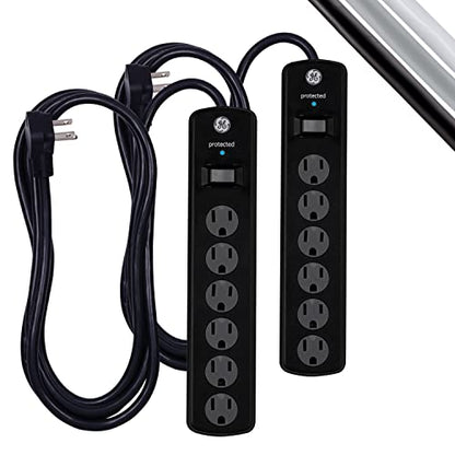 GE 6 Outlet Surge Protector Power Strip 125 Volts Model 54643