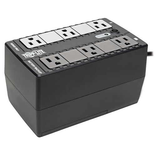 Tripp Lite 120V 350VA BC350 Mini UPS System 6 Outlets 280W Compact