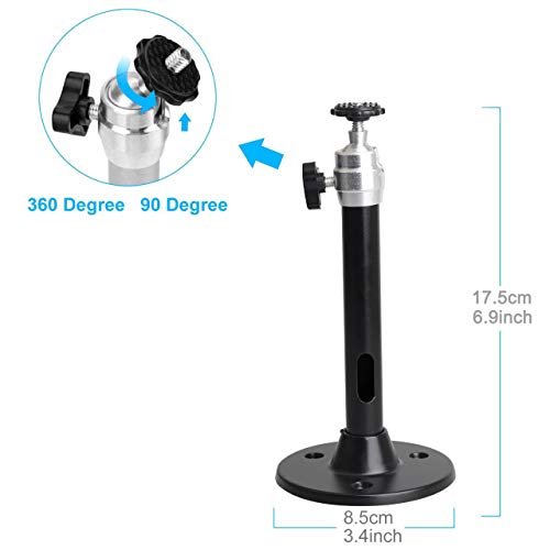 YiePhiot 175mm H-TYY-1 Metal Mini Ceiling Wall Projector Mount Stand
