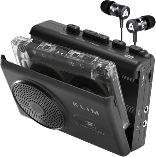 KLIM K9 Cassette Player 3.5mm Headphone Jack Mono Standard Edition Portable Cassette Player