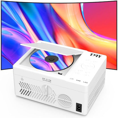 TMY 1080P 03ecbc90-d479-4f50-b92a-a64f79c3d0d2 LCD Projector with Built-In DVD Player