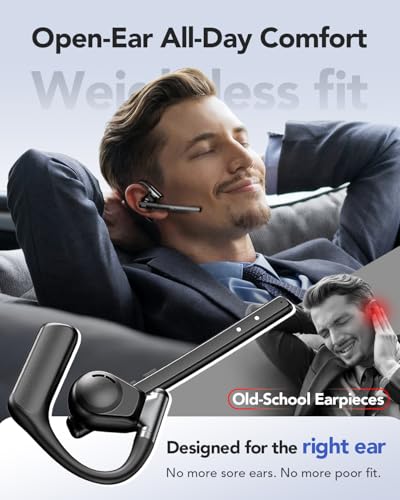 Bravego A6 Bluetooth Headset V6.0 Open Ear Wireless Earpiece
