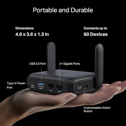 TP-Link AX1500 Portable Wi-Fi 6 Travel Router TL-WR1512X Dual-Band 1500Mbps