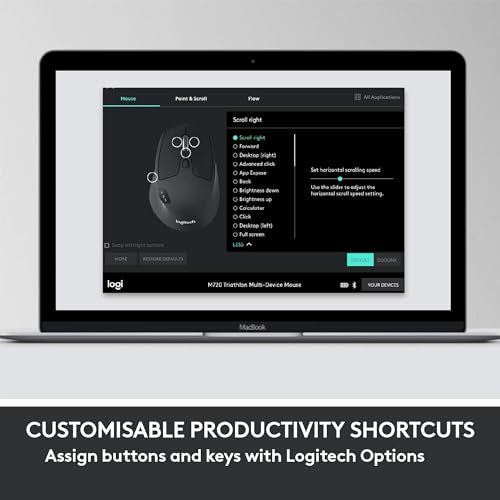 Logitech MK850 Performance Wireless Keyboard and Mouse Combo, Model 920-013269, Graphite, USB & Bluetooth, Ergonomic Design