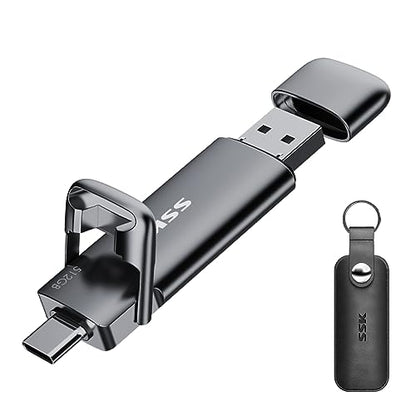 SSK 512GB SD301 External Solid State Drive, Up to 550MB/s Read Speed, USB 3.2 Gen 2, 2.5-inch Form Factor