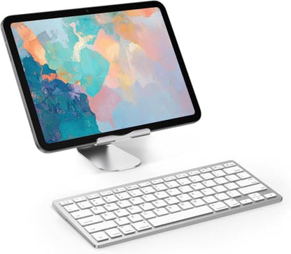 OMOTON Wireless Bluetooth Keyboard KB066 QWERTY Ambidextrous Aluminum Tablet Accessory