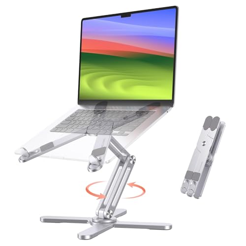 OMOTON Tripod Laptop Stand LA10 Adjustable Silver