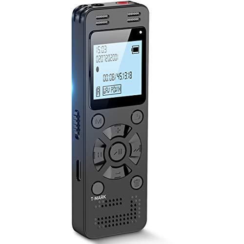 EVIDA 128GB Digital Voice Recorder Model VR01 USB 2.0 WAV 1.5-Inch