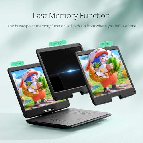 Yoton 15.6" 735940743037 1366x768 LCD Portable DVD Player