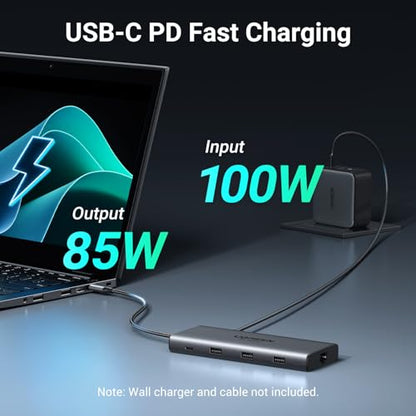 UGREEN 10-in-1 USB C Docking Station Model 15534 Dual HDMI 4K@60Hz 8K@30Hz 100W PD