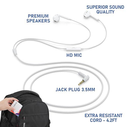 LUDOS ZENITH Wired Earbuds 3.5 mm Jack for All Devices