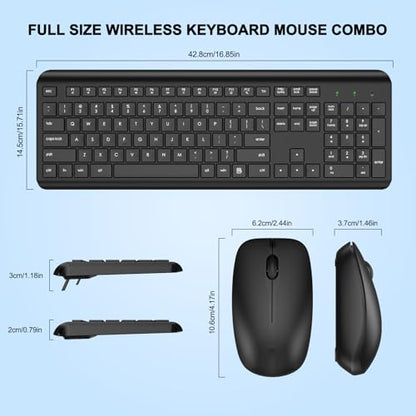 EDJO Wireless Keyboard Mouse Combo Mad 60 He Ergonomic