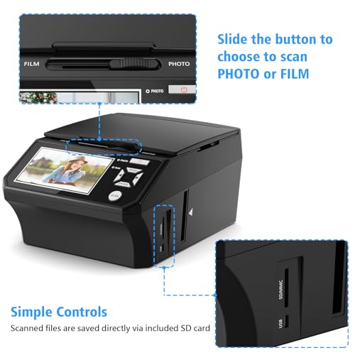 DigitPro Film & Photo Scanner M129A 1080P USB
