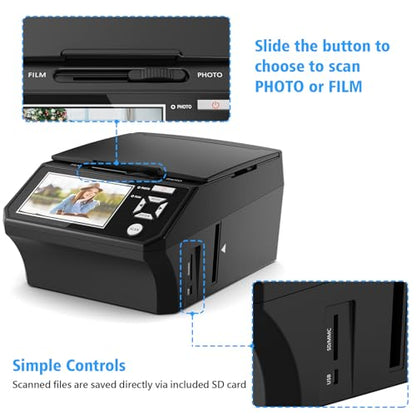 DigitPro Film & Photo Scanner M129A 1080P USB