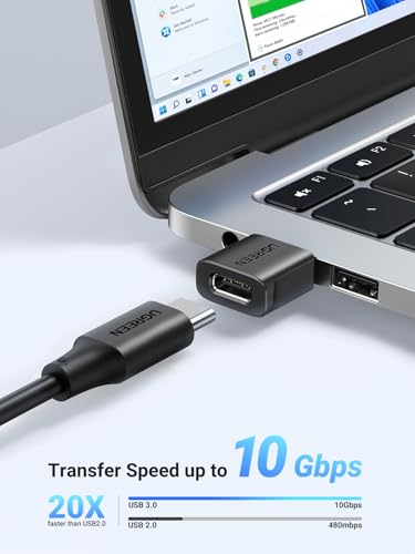 UGREEN 3-Pack USB to USB C Adapter Model US701, 10Gbps Data Transfer, USB Type A Connector