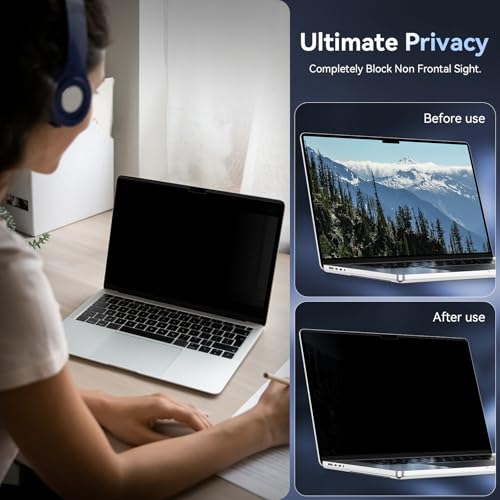 Protescreen 14 Inch MacBook Pro Privacy Screen Filter Anti-Glare Scratch Resistant Matte
