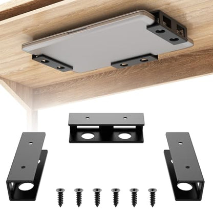 IRENPORU Under Desk Laptop Mount Holder M13803 Black Steel Table Bracket