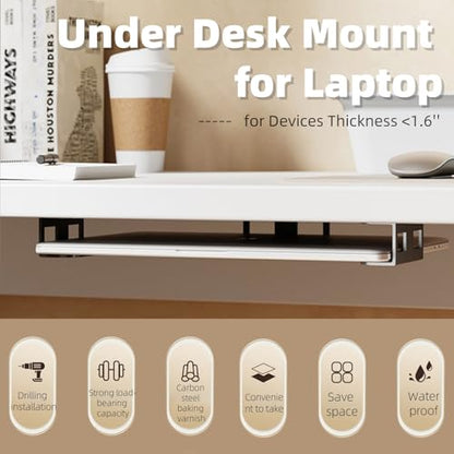 PEWORIGLEE Wall Mount Laptop Holder Model B0FH2V2D8C