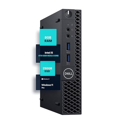 Dell 12.1 x 13.3 x 4 inches Optiplex 3070 Micro | 3840 x 2160 | Mini PC | Windows 11 Pro
