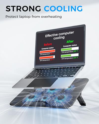 AICHESON 6-Fan Laptop Cooling Pad Model 003