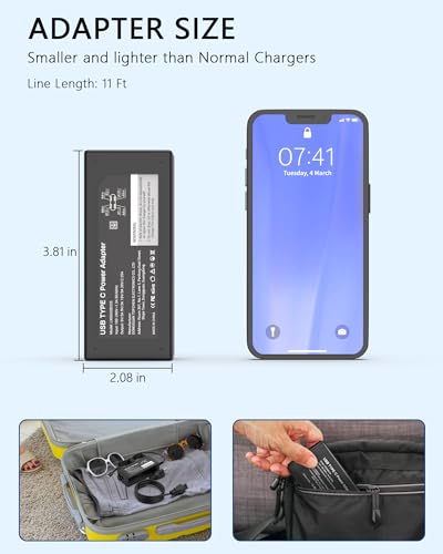 Nivjuky 45W USB Type C Laptop Charger Model LX-45W Input: 120V 60Hz