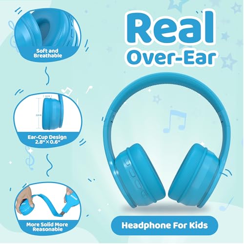 MIDOLA Kids Bluetooth Headphones MD-B01 40mm 20Hz - 20KHz Over-Ear Headphones