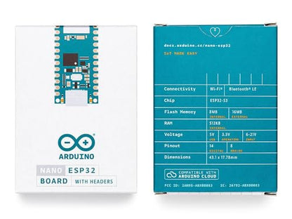 Arduino 16GB ABX00083 ESP32-S3 USB-C Wi-Fi Bluetooth Embedded IoT Microcontroller