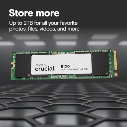 Crucial 1TB CT1000E100SSD8 NVMe M.2 PCIe 4.0 Internal SSD