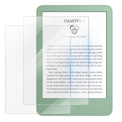 MoKo 6 Inch E-Reader Screen Protector Tempered Glass Anti-Scratch 9H HD Clear