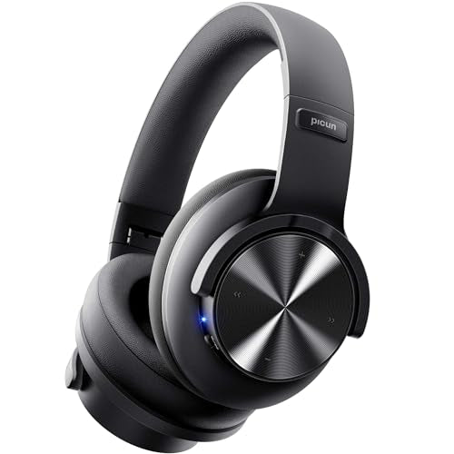 Picun B8 BLACK Bluetooth Headphones, Wireless Over-Ear Design, 120 Hours Battery Life, 40mm Driver, 3.5mm Audio Cable